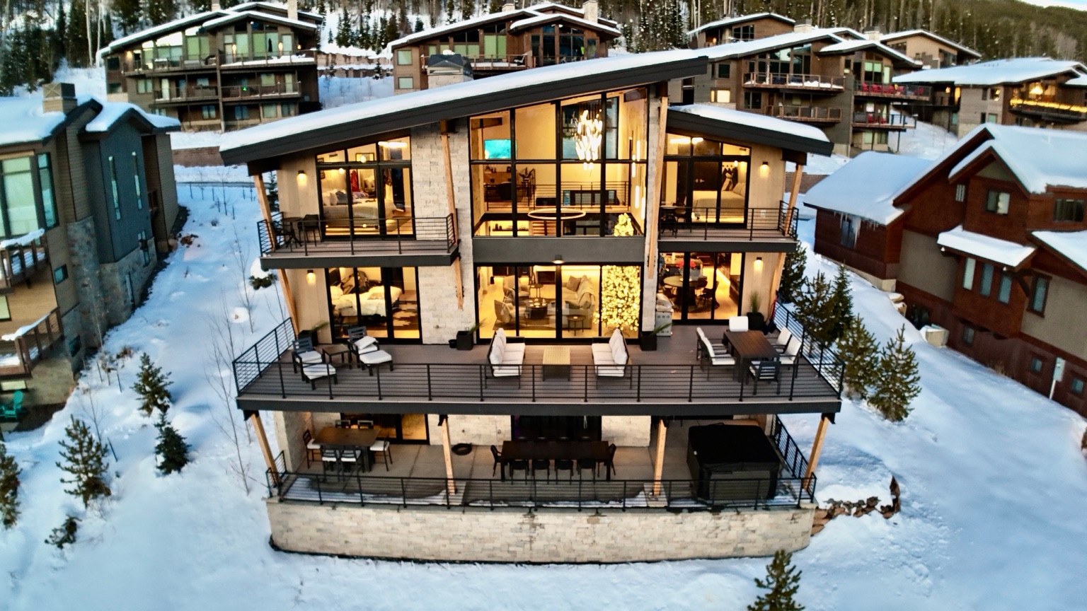 Winter Park Ski House in winter