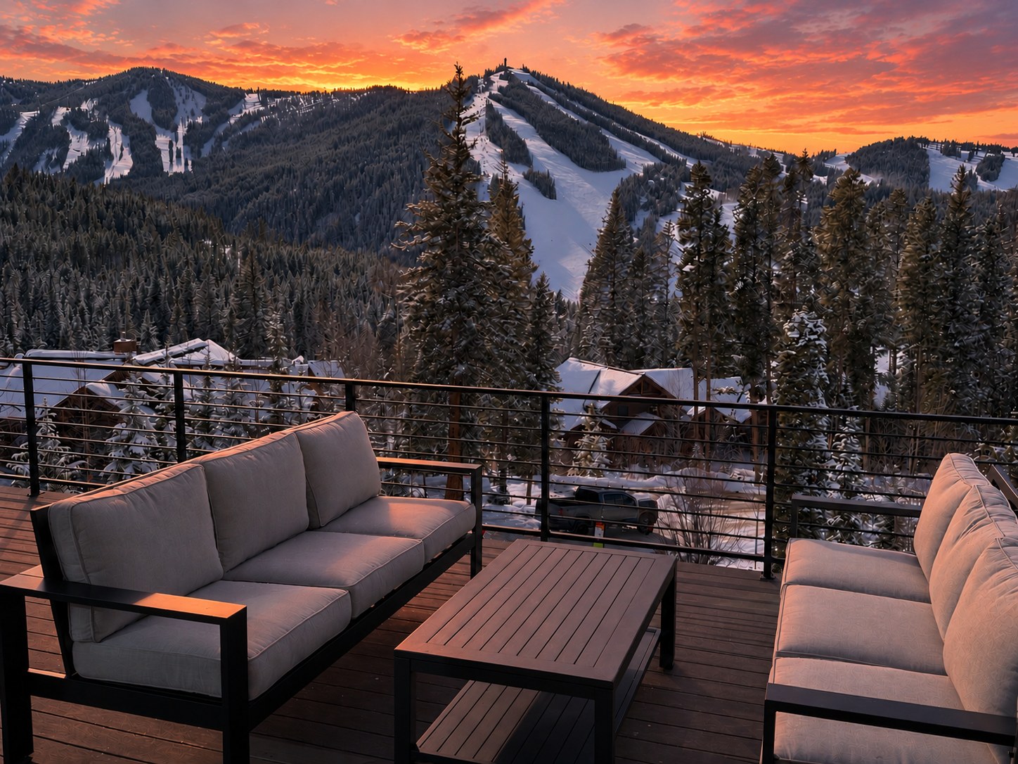 Mountain view from the property